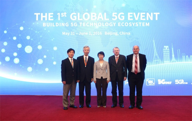 Snapshot of the representative of the five 5G promotion organizations