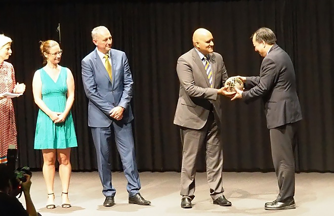 “Passing the Globe” Ceremony to ITS Singapore